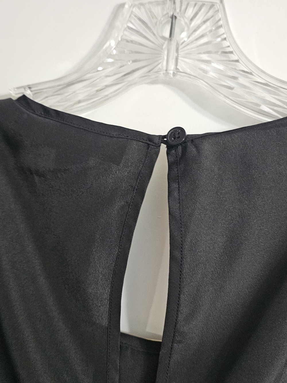 Michael Kors Black Blouse with Gold Neck Bar - Picture 6 of 6